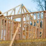 Frame,Of,The,Second,Floor,Of,A,Plywood,House,Material